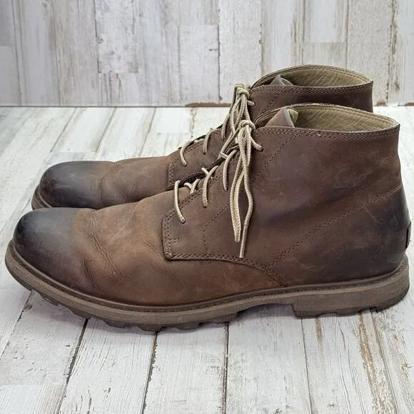 Sorel Madson II Chukka WP Men's Leather Waterproof Boots, Tobacco Size 13