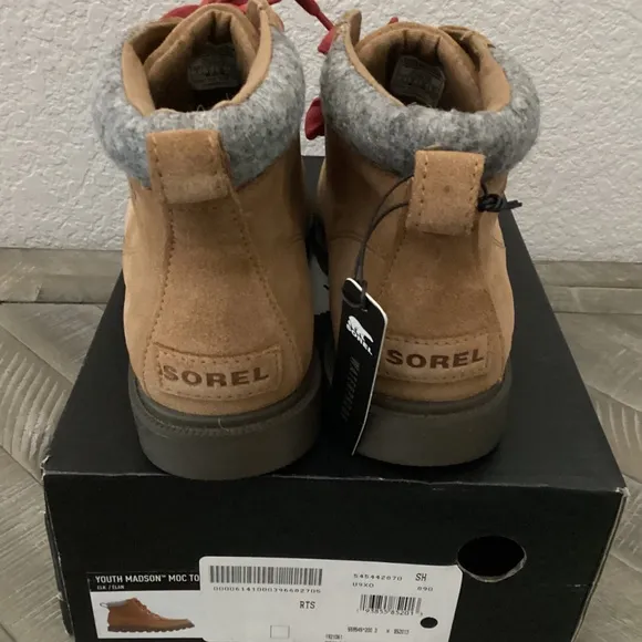 SOREL Madson Waterproof Moc Toe Boot (Little Kid) 3 M