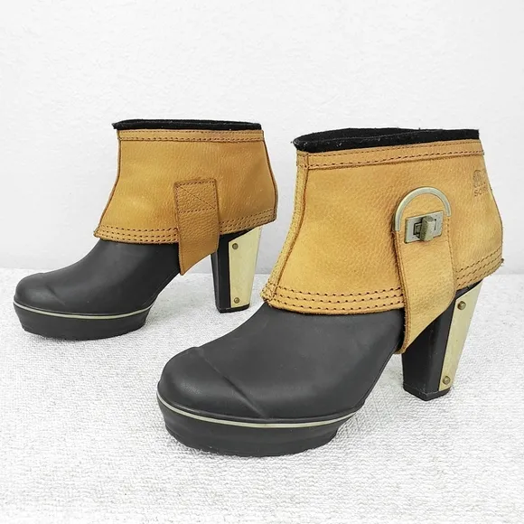 SOREL Medina II Heeled Platform Ankle Boots US 9.5 Waterproof