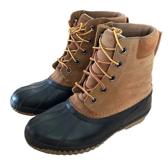 Sorel Men's Leather Cheyanne II Lace Duck Rain Snow Boot Size 6