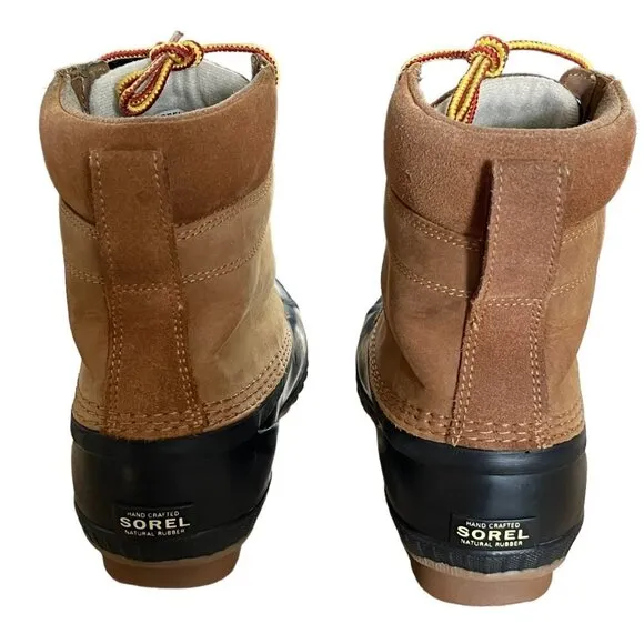 Sorel Men's Leather Cheyanne II Lace Duck Rain Snow Boot Size 6