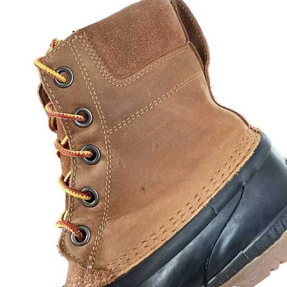 Sorel Men's Leather Cheyanne II Lace Duck Rain Snow Boot Size 6