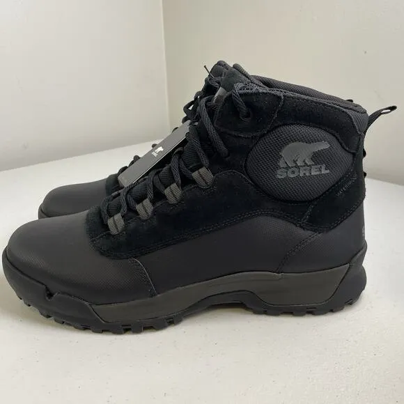 Sorel Men’s Size 11 Buxton Lite Lace Waterproof Boots Black Insulated