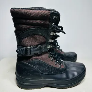 Sorel Mens size 8,5 Black/ brown winter  boots