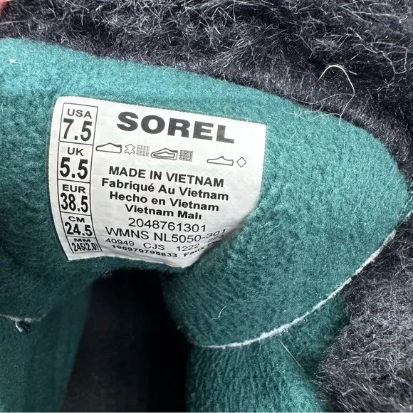 SOREL Ona RMX Glacy Waterproof Boots Snow Teal Green NL5050-301 Women’s Sz 7.5