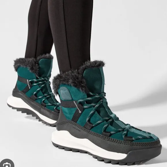 SOREL Ona RMX Glacy Waterproof Boots Snow Teal Green NL5050-301 Women’s Sz 7.5