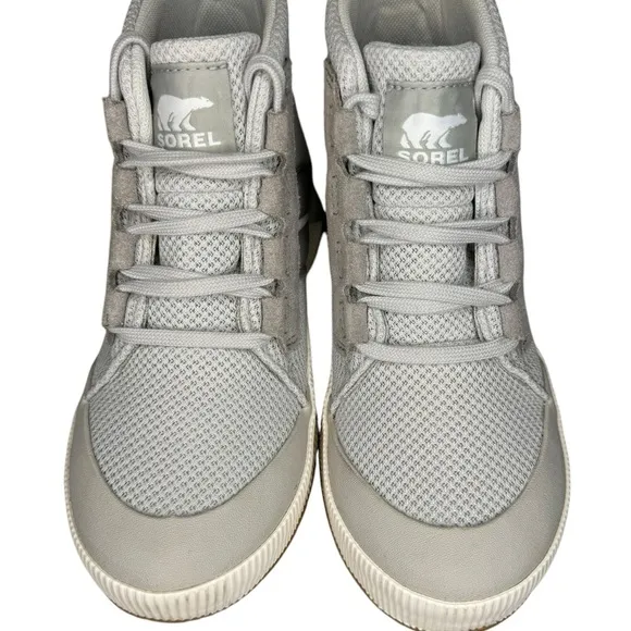 SOREL Out N About III Mid Sneaker Waterproof Ankle Boots Moonstone Sea Salt 5.5