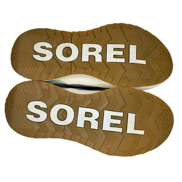 SOREL Out N About III Mid Sneaker Waterproof Ankle Boots Moonstone Sea Salt 5.5