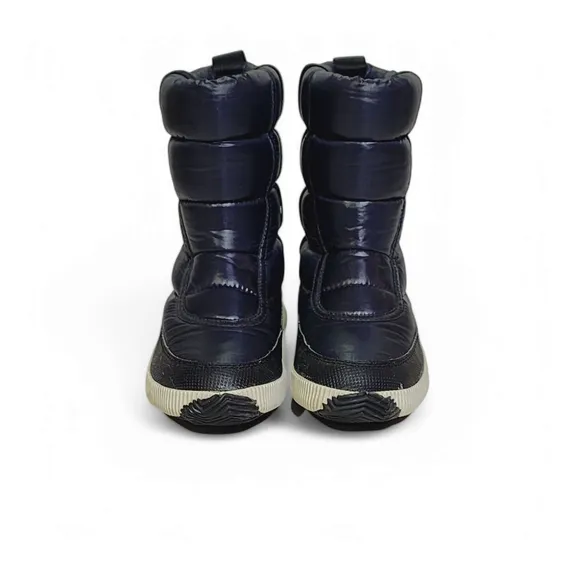 Sorel Out n About Puffy Mid Shiny Winter Boots in Black Womens Size 7