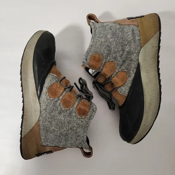 Sorel Out N About Winter Grey Wool Duck Boots