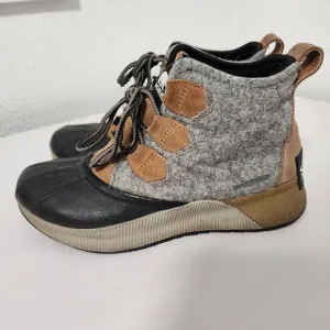 Sorel Out N About Winter Grey Wool Duck Boots