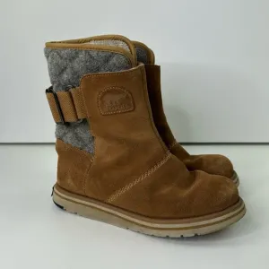Sorel Rylee waterproof tan suede winter boots