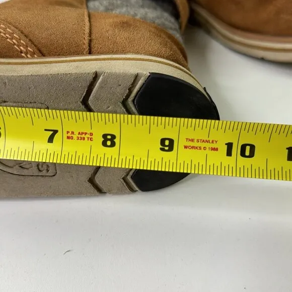 Sorel Rylee waterproof tan suede winter boots