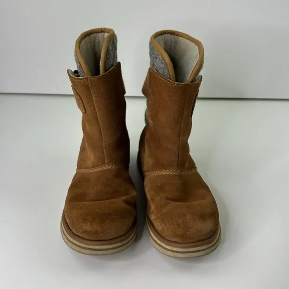 Sorel Rylee waterproof tan suede winter boots