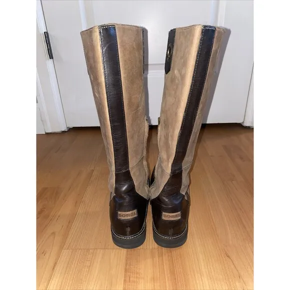 Sorel Slimpack Tall Riding Boots Equestrian Waterproof Tan Brown Leather Women 7