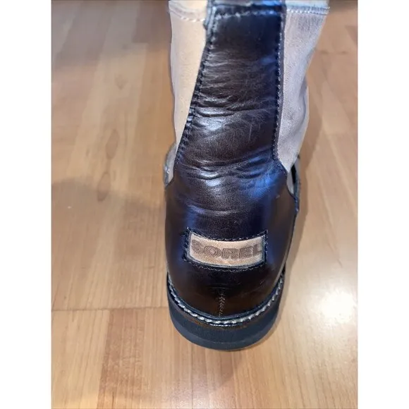 Sorel Slimpack Tall Riding Boots Equestrian Waterproof Tan Brown Leather Women 7