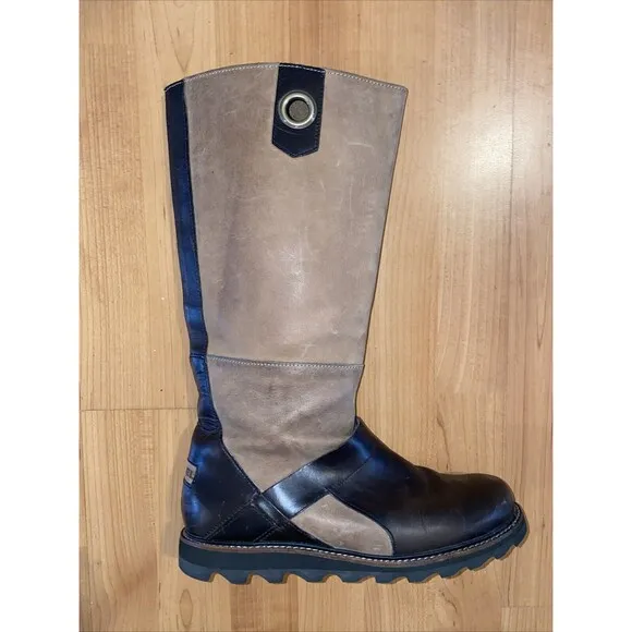 Sorel Slimpack Tall Riding Boots Equestrian Waterproof Tan Brown Leather Women 7