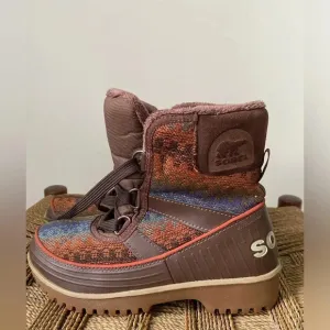 Sorel Tivoli Boots Women’s 6 Winter Snow Boot Aztec Print