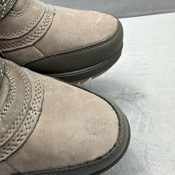 Sorel Tivoli IV Parc Womens Size 8 Winter Boots Taupe Leather Waterproof Lined