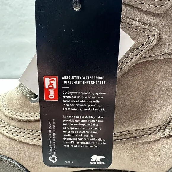 Sorel Tivoli IV Parc Womens Size 8 Winter Boots Taupe Leather Waterproof Lined