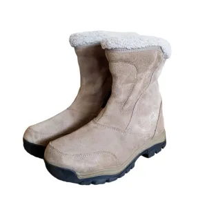 SOREL WaterFall Winter Boots Women Sz 9.5 Tan Suede Waterproof Thinsulate Ultra