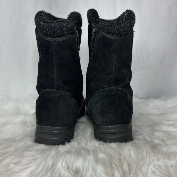 Sorel Waterfall Womnen's Black Winter Boots Suede Sz 10