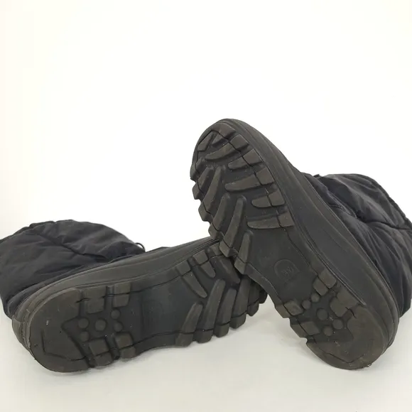 Sorel Winter Boots Felt Liners  Round Toe Waterproof Bungee Cord unisex Size 6