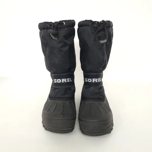 Sorel Winter Boots Felt Liners  Round Toe Waterproof Bungee Cord unisex Size 6