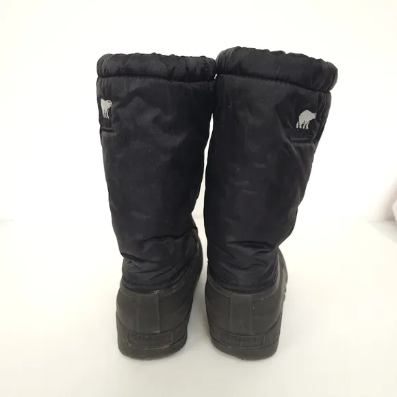Sorel Winter Boots Felt Liners  Round Toe Waterproof Bungee Cord unisex Size 6