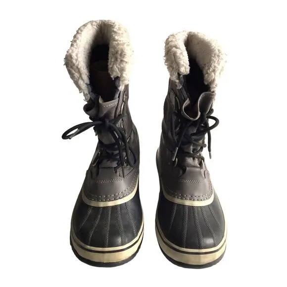 Sorel Winter Carnival Boots Size 7 Quarry Mid Calf Waterproof Snow Boots NL1495