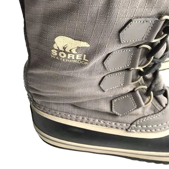Sorel Winter Carnival Boots Size 7 Quarry Mid Calf Waterproof Snow Boots NL1495
