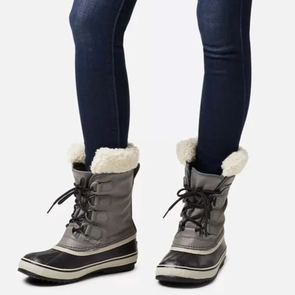 Sorel Winter Carnival Boots Size 7 Quarry Mid Calf Waterproof Snow Boots NL1495