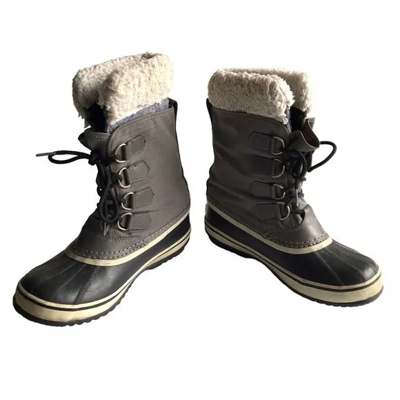 Sorel Winter Carnival Boots Size 7 Quarry Mid Calf Waterproof Snow Boots NL1495
