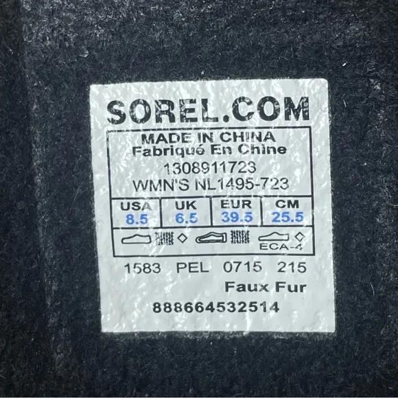 Sorel Winter Carnival Boots Size 8.5