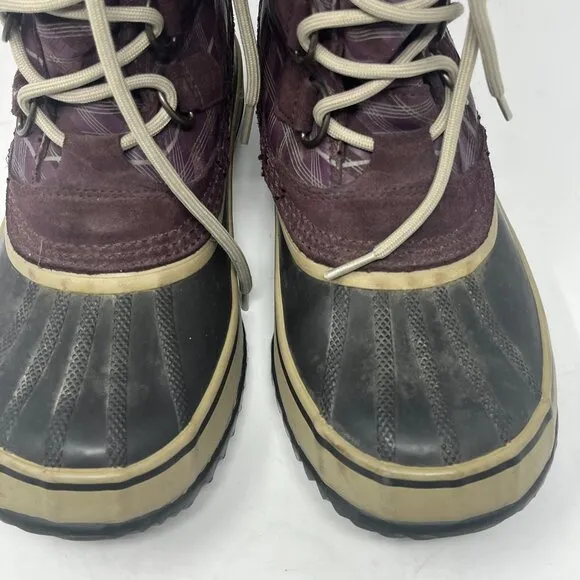 Sorel women's 1964 Pac Winter Snow Boots purple 9 mulberry