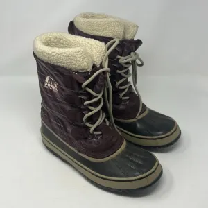 Sorel women's 1964 Pac Winter Snow Boots purple 9 mulberry