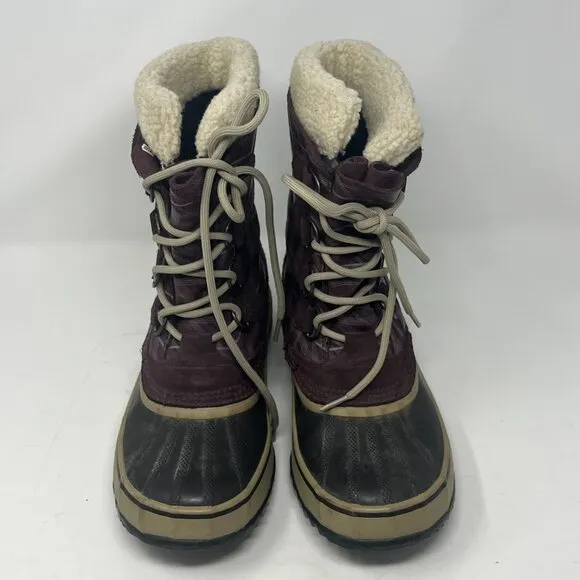 Sorel women's 1964 Pac Winter Snow Boots purple 9 mulberry
