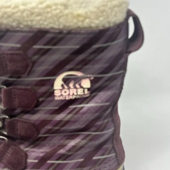 Sorel women's 1964 Pac Winter Snow Boots purple 9 mulberry