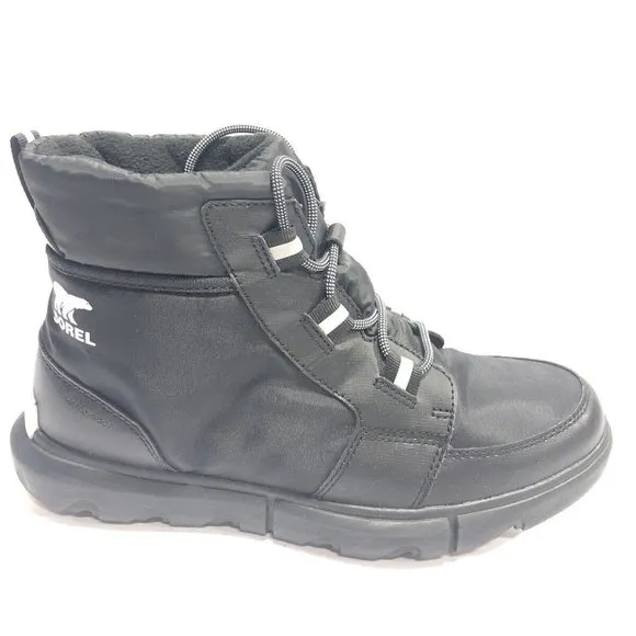 Sorel Women’s Explorer II Carnival Black Winter Boots, Size 10M