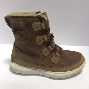 Sorel Women’s Explorer II Joan Waterproof Brown Winter Boots, Size 6M