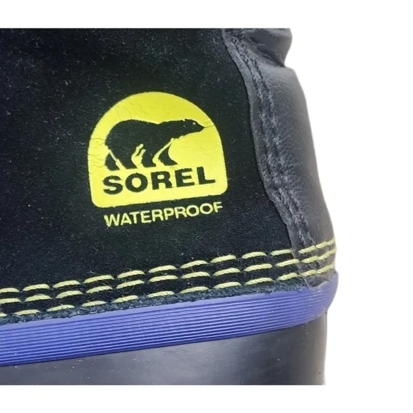 Sorel Womens Joan of Arctic Waterproof Snow Boots US Size 7 Black Purple.