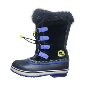 Sorel Womens Joan of Arctic Waterproof Snow Boots US Size 7 Black Purple.
