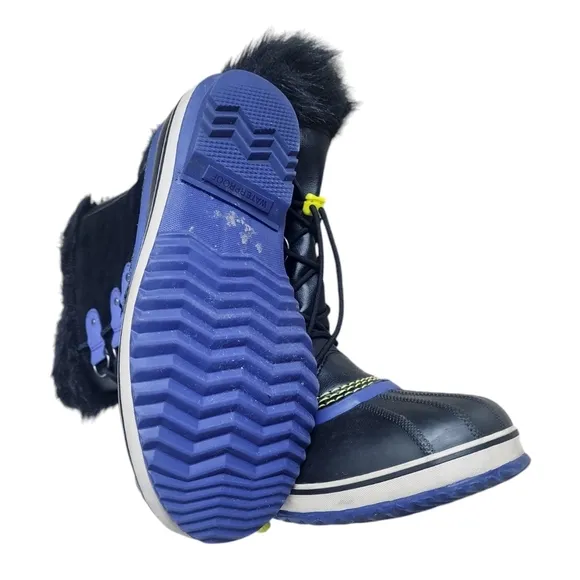 Sorel Womens Joan of Arctic Waterproof Snow Boots US Size 7 Black Purple.