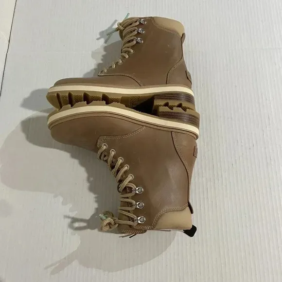Sorel Women's Lennox Lace STKD Waterproof Boots Ceramic/Canoe‎ Hiking Commuting