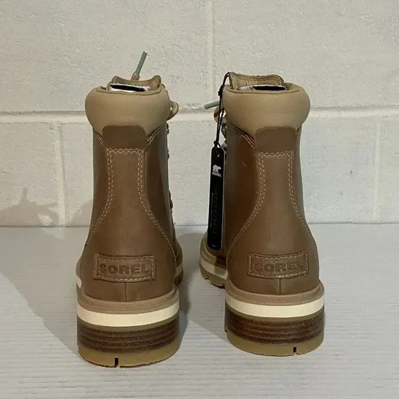Sorel Women's Lennox Lace STKD Waterproof Boots Ceramic/Canoe‎ Hiking Commuting