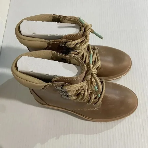 Sorel Women's Lennox Lace STKD Waterproof Boots Ceramic/Canoe‎ Hiking Commuting