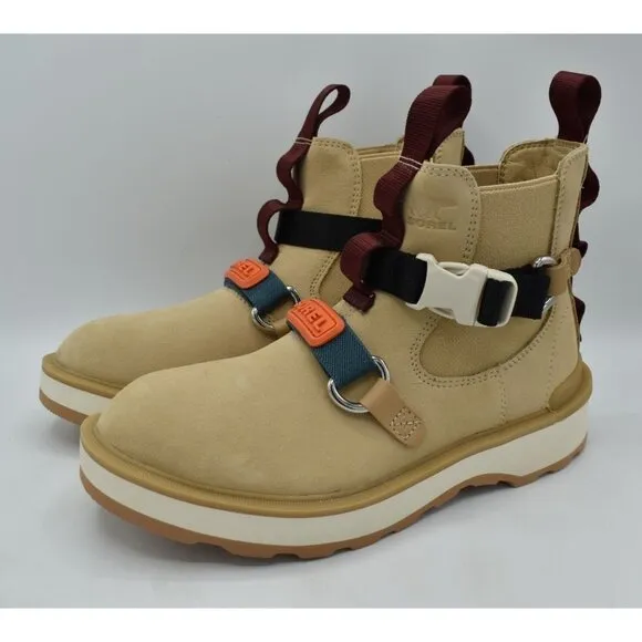 Sorel Womens Size 7.5 Hi-Line EQ Ceramic Suede Waterproof Chelsea Boots Shoes