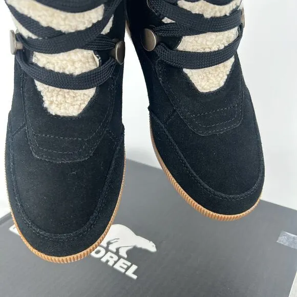 Sorel Womens Size 8 Out N About Cozy Wedge Faux Shearling Winter Booties Boots