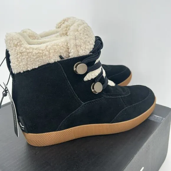 Sorel Womens Size 8 Out N About Cozy Wedge Faux Shearling Winter Booties Boots