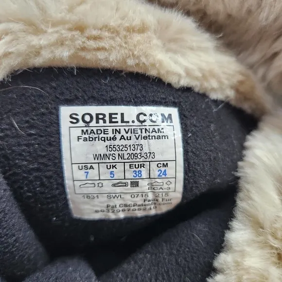 Sorel Womens Tivoli High Closed-Toe Mid-Calf Curry Color Winter Boots Size 7